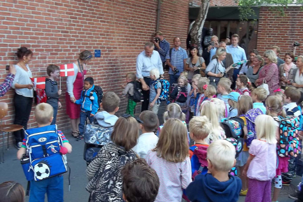 Børnehaveklassernes første skoledag