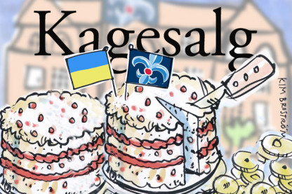 Kagesalg til fordel for Ukraines børn