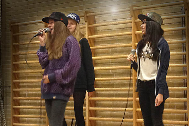 Rap og beatlyrik aften på Sankt Annæ Skole